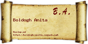 Boldogh Anita névjegykártya